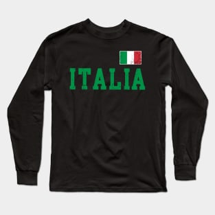 Italia Italian Flag Italy Family Italiano Long Sleeve T-Shirt